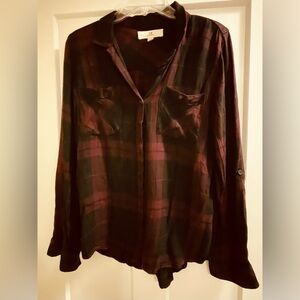 Thread & Supply Black / Burgundy Top